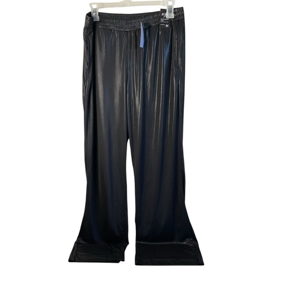 New York & Company Pants - NY&C Black Shiny Soft Pants Straight Leg Stretch Size M NWT